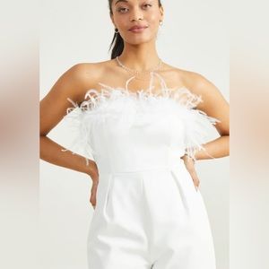 ALTAR’D STATE - Cora Feather Trim Jumpsuit